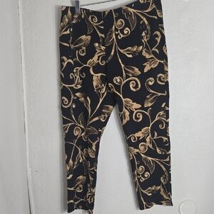 Chico's Black and Cream Pants